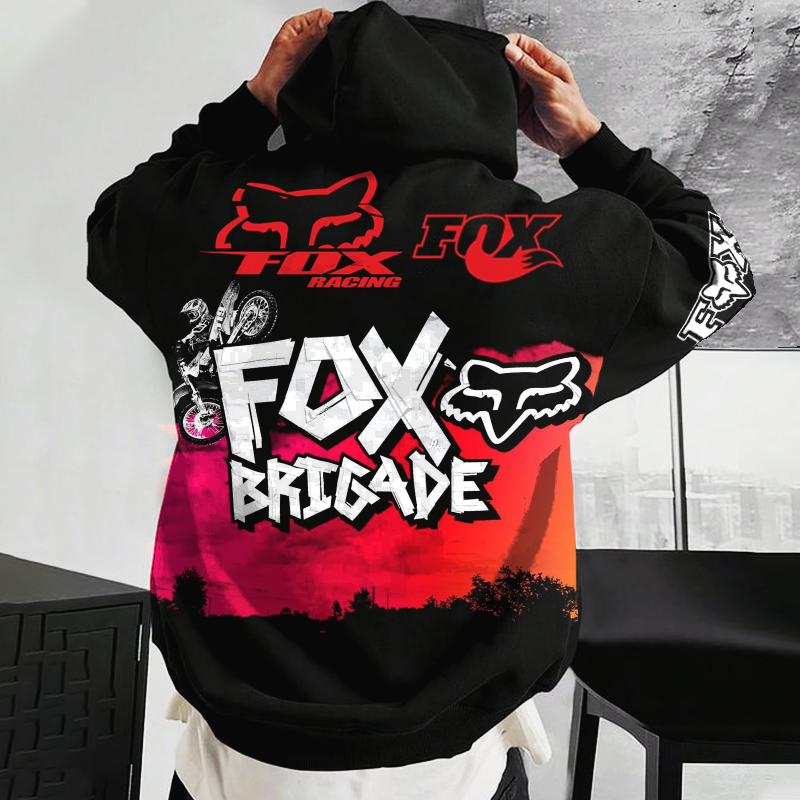 Sports Racing Print Hoodies / TECHWEAR CLUB / Techwear