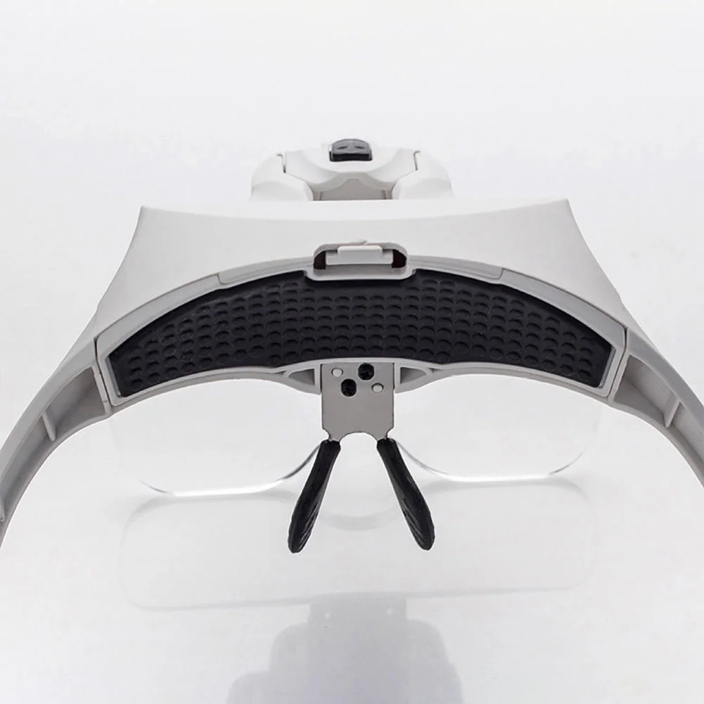 Magnifying Glasses Loupe Headband Magnifier with LED Light Jeweler Tools