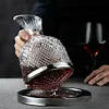 Luxury Wine Decanter Holder Tumbler Design Wine Decanter for Holiday Wedding Home, Argent jug 