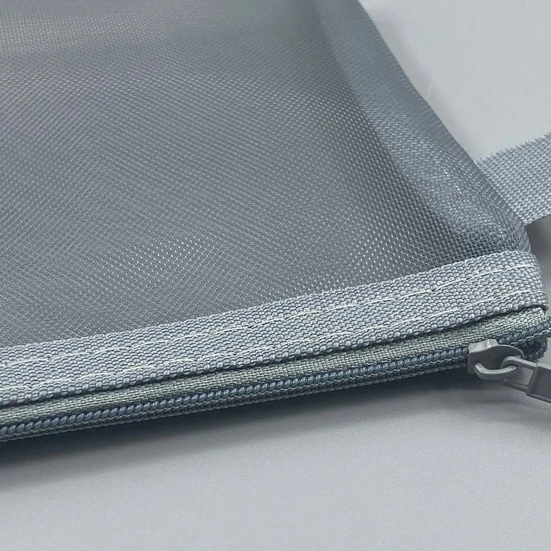 Simple Transparent Mesh Large Capacity Student Pencil Case3