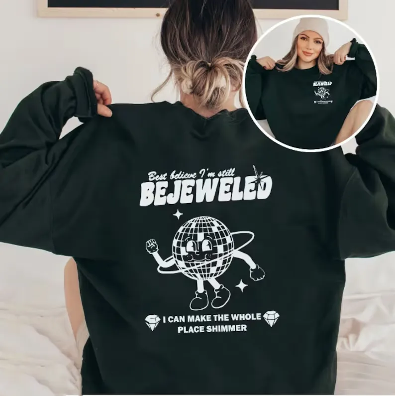 Taylor Swift Midnights Double Print Gildan 18000 Sweatshirt
