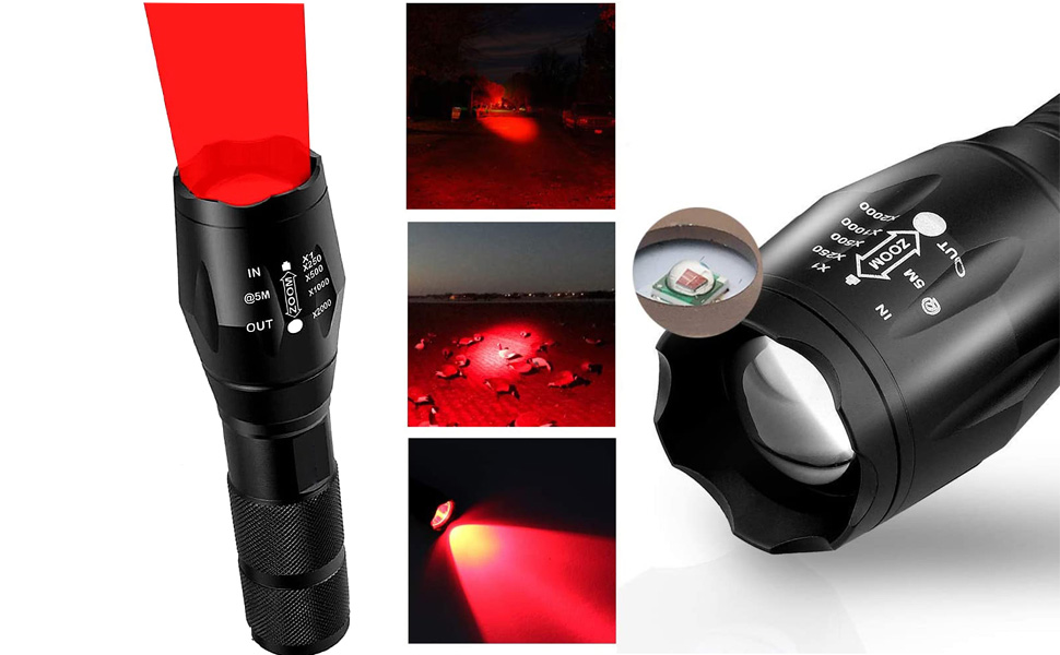 Red Light Flashlight