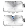 Car Windshield Sun Shade Foldable Umbrella UV Protection 55x31in