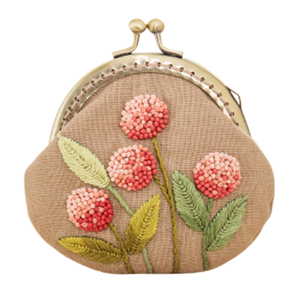 

Plant Berry - Cross Stitch Embroidery - Gold Chain Wallet, 501 Original