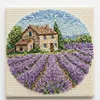 Lavender Partial Bead Embroidery Kit 11CT Pre-Printed Bead Cross stitch 36*36CM