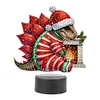 Acryl Weihnachten Dinosaurier doppelseitig - 5d DIY Bastellampe