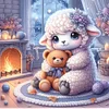 Diamond Painting-DIY Full Round Drill Sheep And Bear Toy