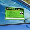 Chivertion 100 Pack Parking Violation Stickers Tow Warning Stickers, 5 x 8 Inch Hard to Remove You are Illegally Parked No Parking Warning Labels, Fluorescent Green Multi Reasons Car Notice Labels