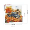 Diamond Painting -DIY Full Round Drill Autumn Pumpkin Classic Car(40x40cm)