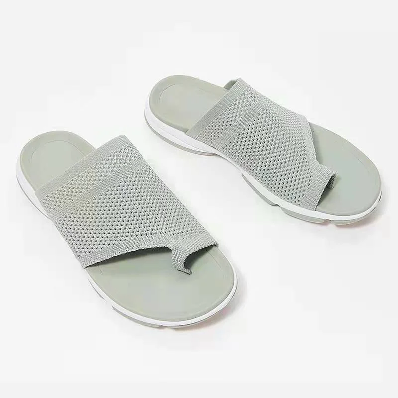 Slippers Women Shoes Solid Color Casual Shoes Summer Wedges Open Toe Beach Mesh Sandals Female Slides for Women Flip Flops
