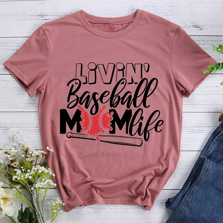 Baseball Mom lifeT-shirt Tee -597538