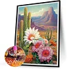 Desert Cactus Flower-Full Round Diamond Painting