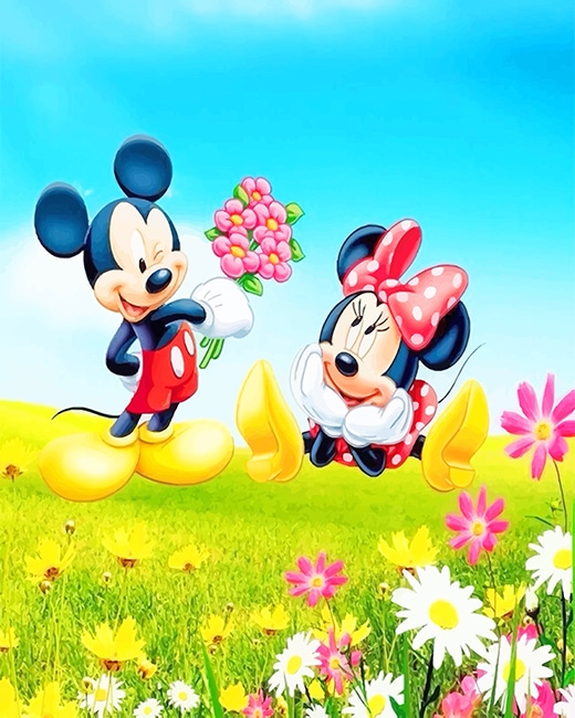 

Minnie and Mickey Mouse – Paint By Numbers - 40*50CM, 501 Original