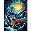 Diamond Painting-DIY Full Round Drill Tiger