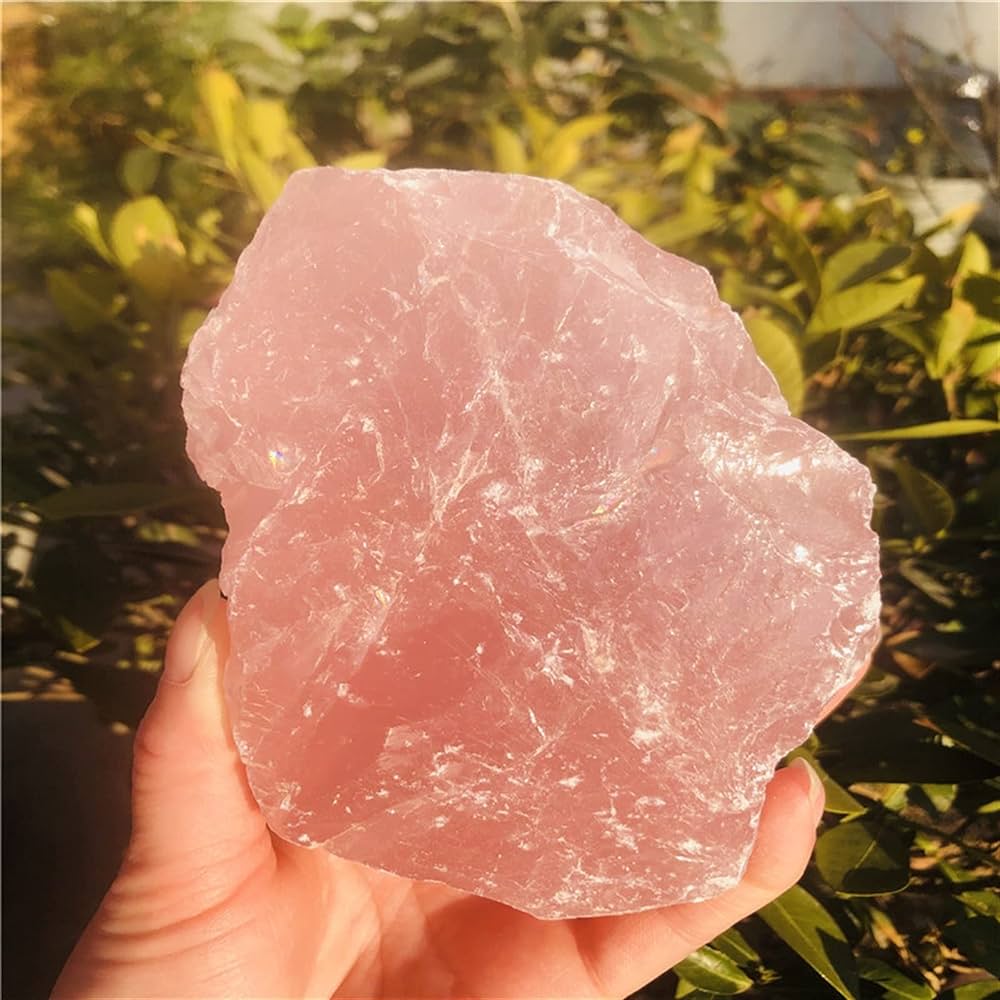 Natural Pink Rose Quartz Crystal Rough Stone Sample Crystal (Color : About  200g) : Amazon.se: Everything Else