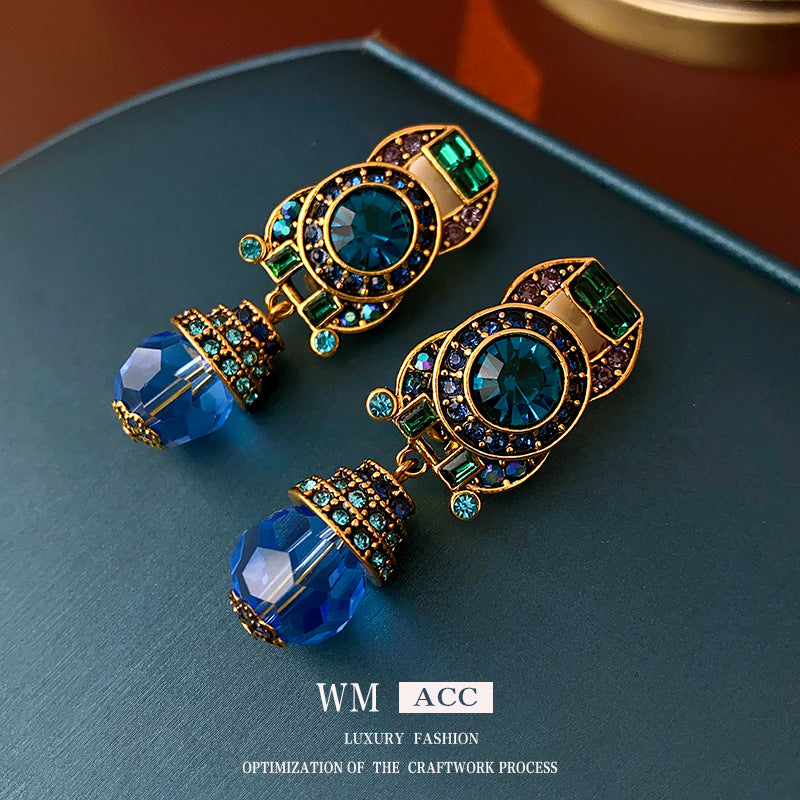 Luxurious Irregular Geometric Alloy Electroplating Earrings