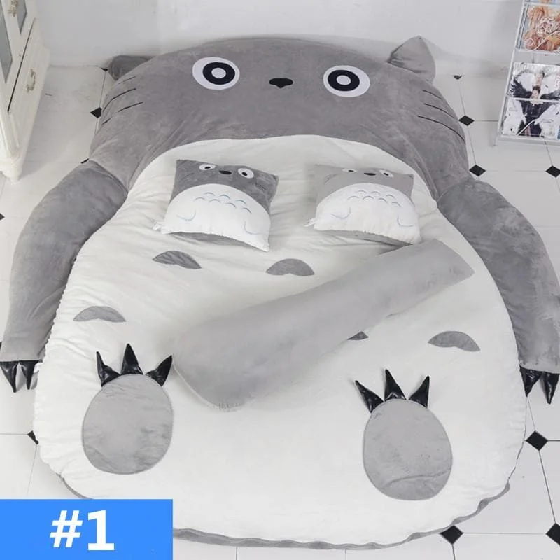 Kawaii Totoro Velvet Sleeping Mat Bed SP13314