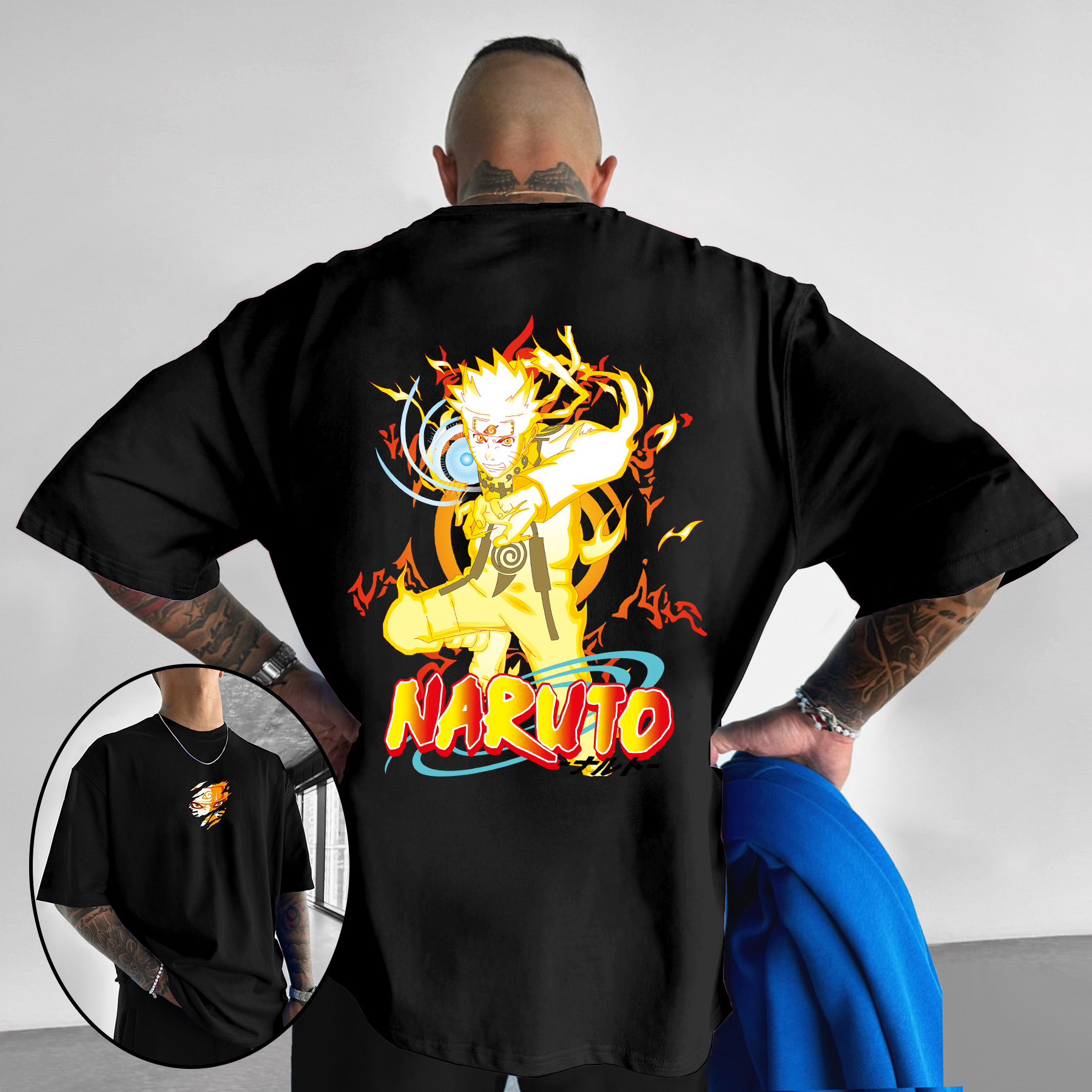 Casual Naruto Anime Print T-shirt
