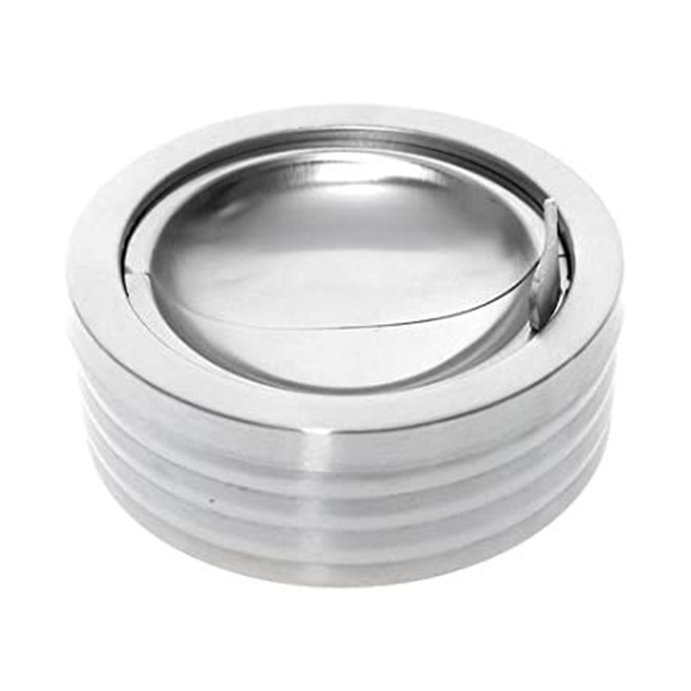 

Stainless Steel Ashtray Round Smoking Ash Tray Cigarette Holder Box W/Cover, 501 Original