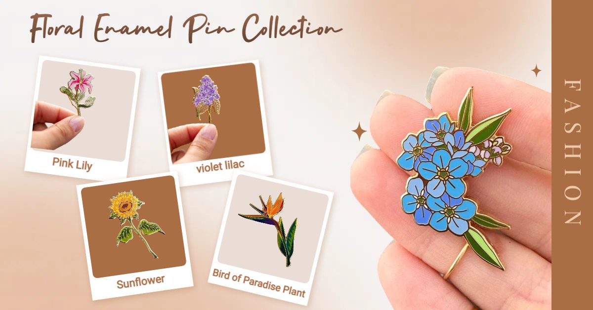 Floral Enamel Pin