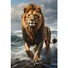 Lion-11CT Stamped Cross Stitch 40*70cm(Big Size) tapestrymarket