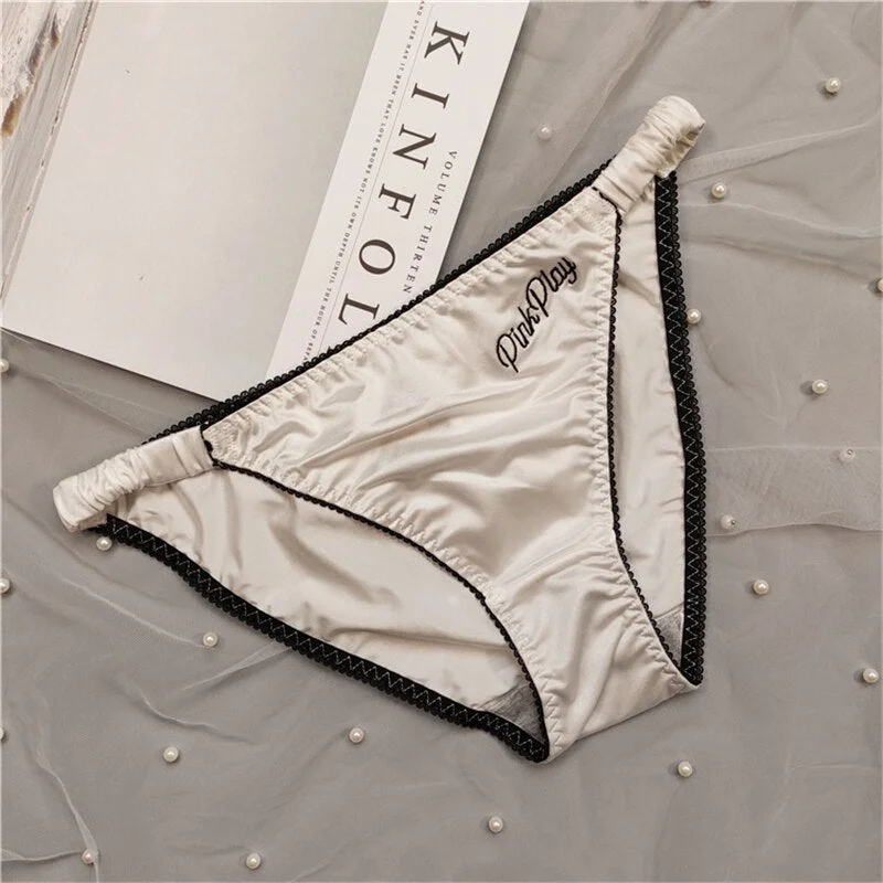 Sexy Ice Silk Panties Women Lingerie Elastic Briefs Underpant трусы Tempting Female Breathable Cozy Underwear трусы женские
