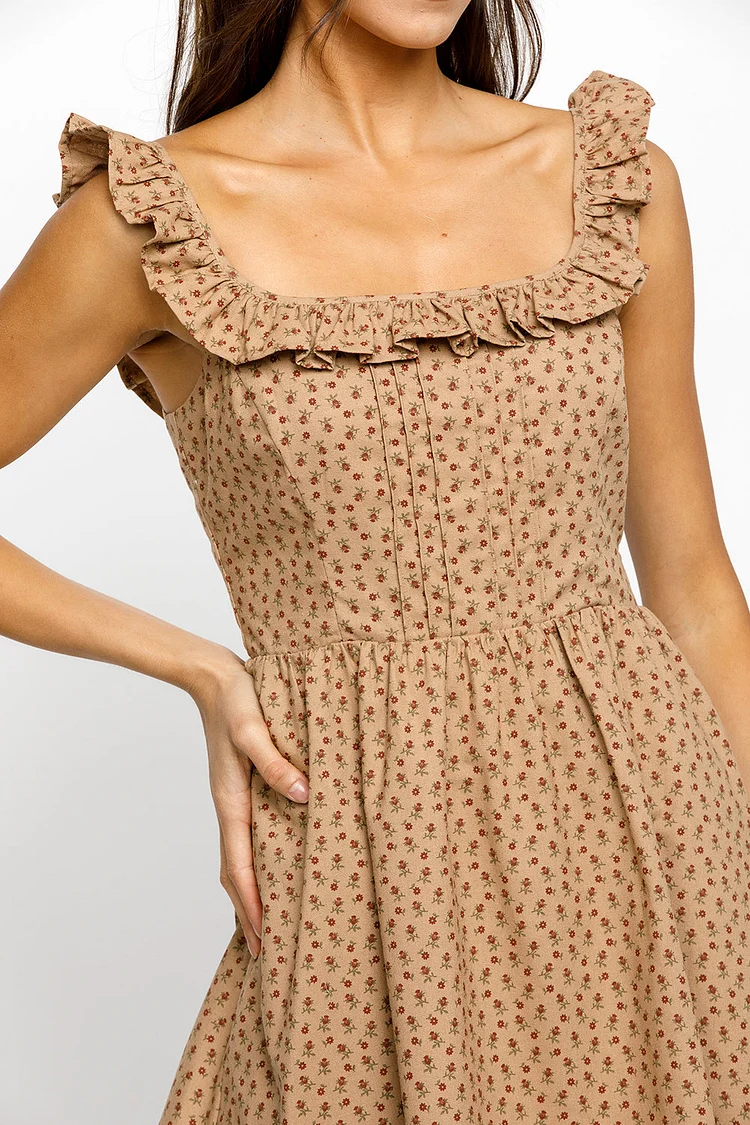 Enola Ditsy Floral Fit and Flare Mini Dress