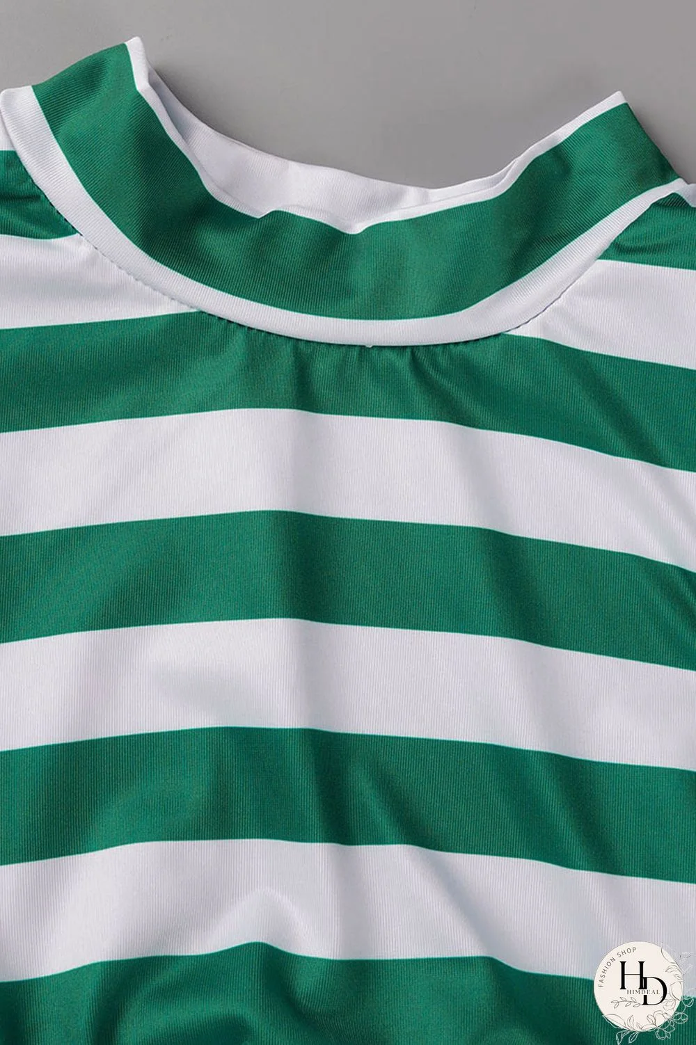 Red Casual Striped Print Patchwork Flounce O Neck Sleeveless Two Pieces