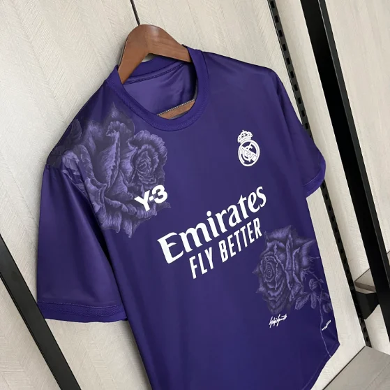 24/25 Football Shirt Real Madrid Y3 Purple Thai quality