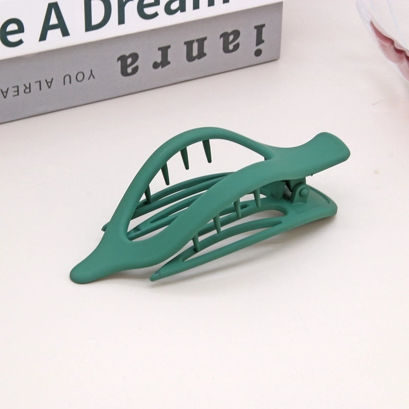 Women’s Lady Classic Style Solid Color Plastic Stoving Varnish Hair Clip