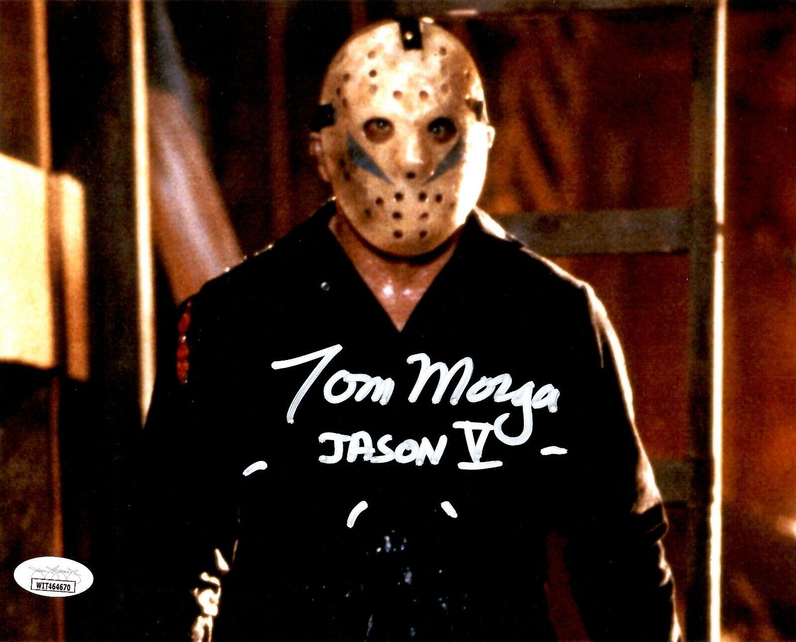 Tom Morga auto signed inscribed 8x10 Photo Poster painting Jason Voorhees Friday The 13th JSA