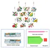 12pcs Hummingbird Double-Sided DIY Diamond Painting Keychain Kit