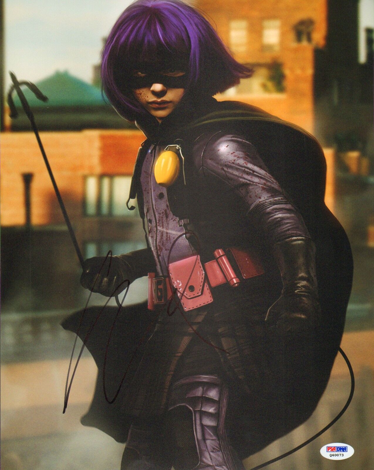 Chloe Grace Moretz Signed Kick-Ass 11x14 Photo Poster painting PSA/DNA COA Hit-Girl Autograph 2