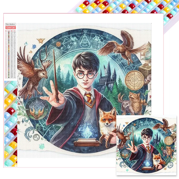 5D Diamond Painting Kits for Adults, Harry Potter Diamond Painting Harry  Magic Full Drill Rhinestone Embroidery Craft Kits for Home Wall Decor Gifts  30x40cm : : Home & Kitchen