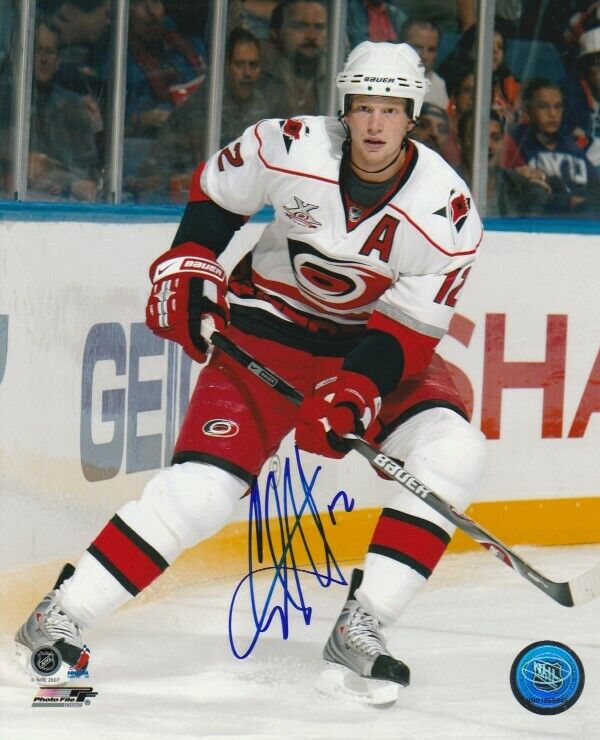 ERIC STAAL SIGNED CAROLINA HURRICANES 8x10 Photo Poster painting #6 Autograph