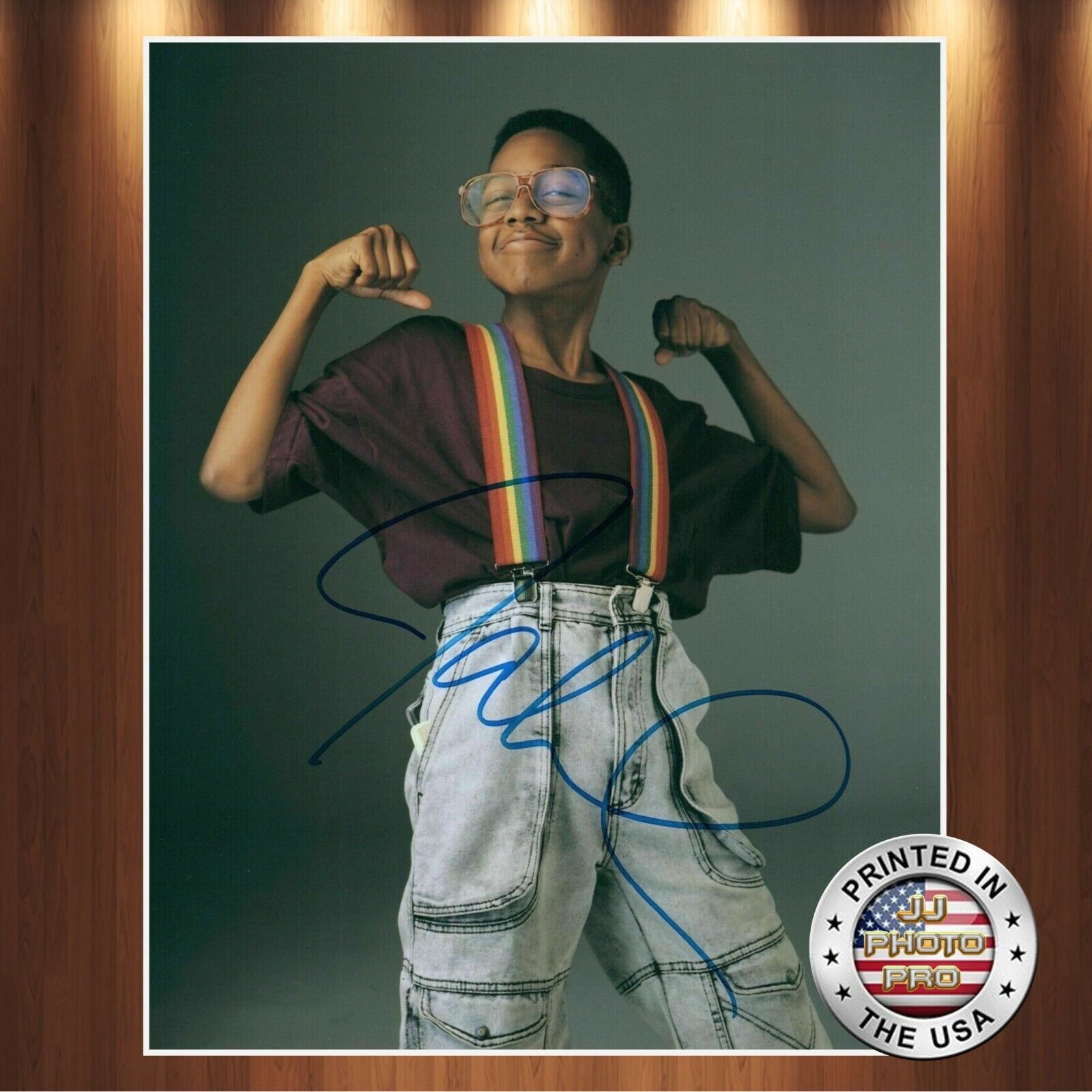 Jaleel White Autographed Signed 8x10 Photo Poster painting (Family Matters) REPRINT