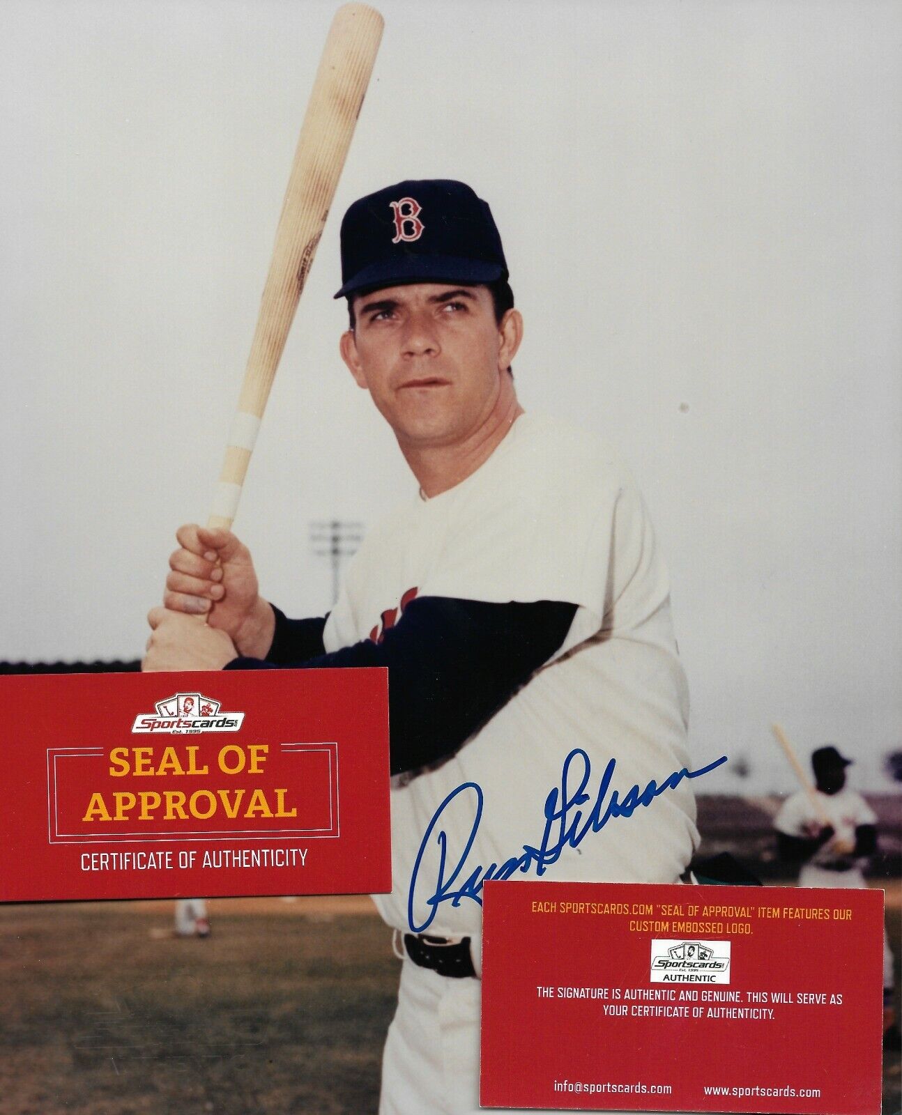 Boston Red Sox ~Russ Gibson~ Signed 8x10 Baseball Photo Poster painting 1967-MLB-1972 SF Giants