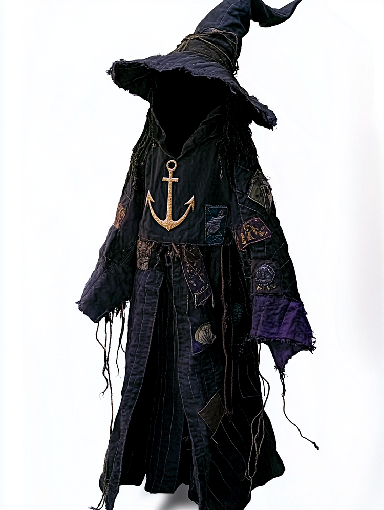 Pirate ship anchor long wizard cape 70bc