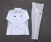 2025/2026 Real Madrid Half-Pull Training Suit White-Gray Football Shirt Set