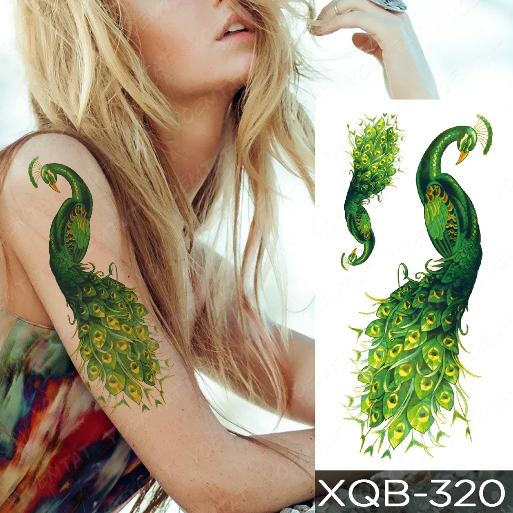 Sdrawing Sdrawing Temporary Sleeve Arm tattoo Sticker Lion Clock Tiger Gear Skeleton Rose tattoos Body Art Fake tatoo Men Women Black