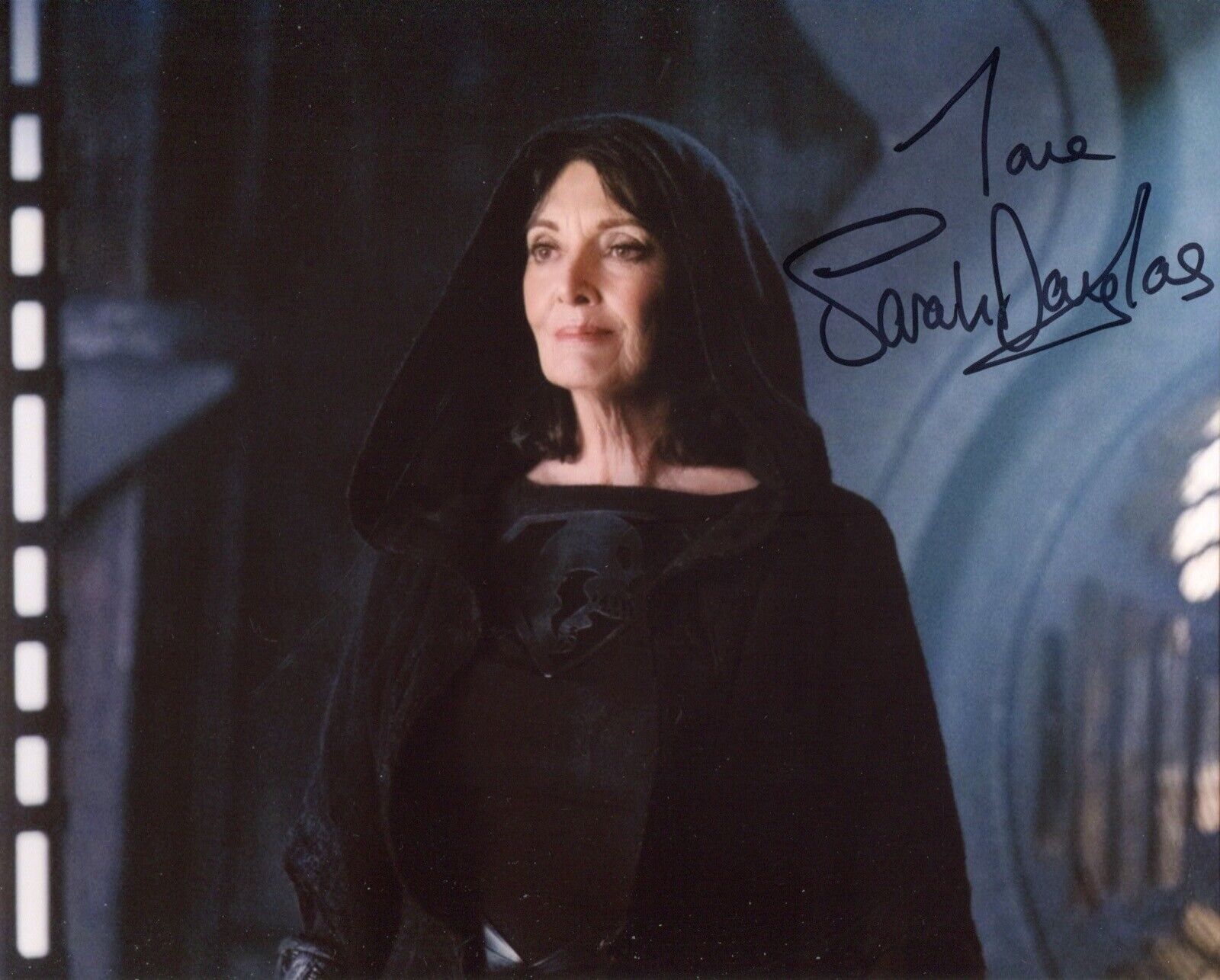 Actress Sarah Douglas signed SUPERGIRL 8x10 TV series Photo Poster painting