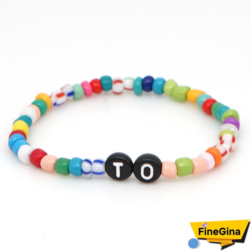 Personalized Saying Alphabet Bead Word Kandi Bracelets
