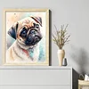 Pug Dog-11CT Stamped Cross Stitch 40*50cm/15.75*19.69in