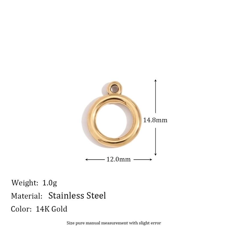 1 Piece 304 Stainless Steel 14K Gold Plated Geometric Jewelry Accessories Pendant