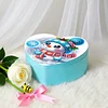 Snowman DIY Diamond Painting Heart-Shaped Jewelry Box Decorative Storage Case