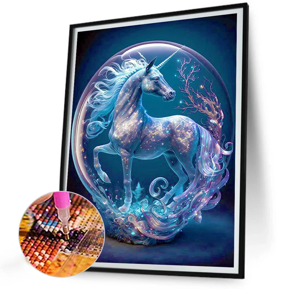 Diamond Painting - Full Round Drill - Unicorn(Canvas|30*40cm)