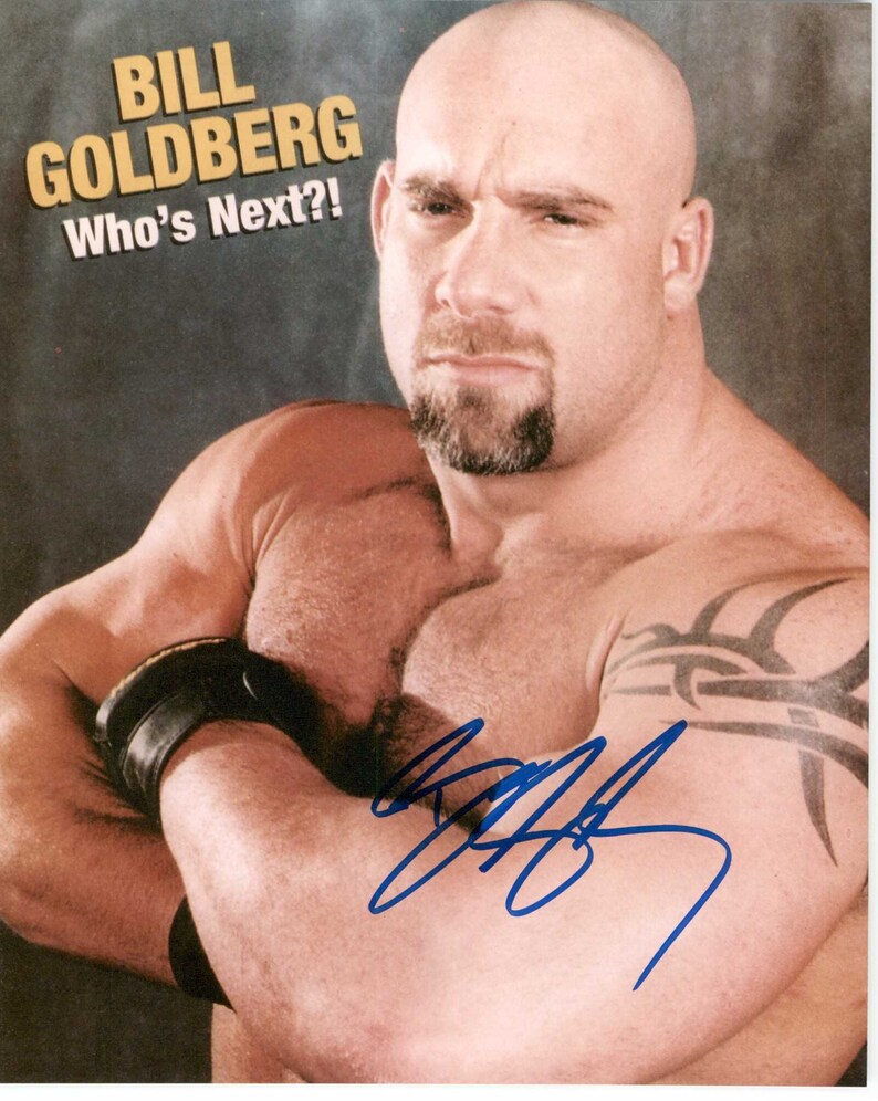 Bill Goldberg Signed Autographed Wrestling Glossy 8x10 Photo Poster painting - COA Matching Holograms