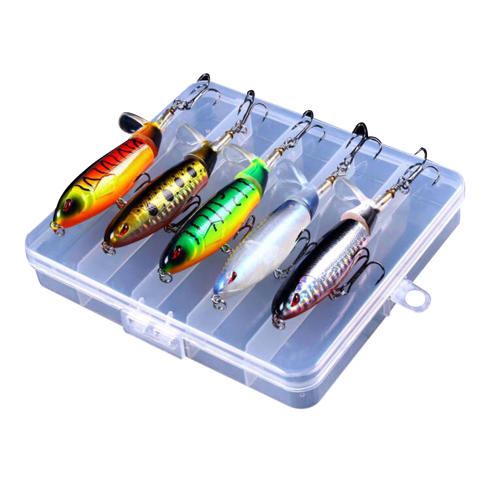 

5pcs Floating Popper Fishing Lure Pencil Artificial Hard Swimbait Tackles, 501 Original