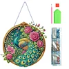 (US Only)Peacock 2D Flat DIY Diamond Painting Set Diamond Art Pendant Home Wall Decor