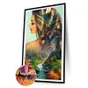 (US Only)Goddess 40x70cm 5D DIY Full Drill Round Diamond Painting Kit for Home Wall Decor